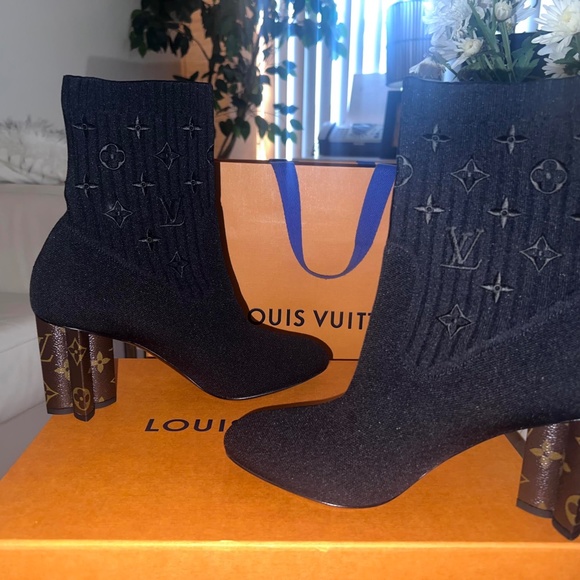 Monogram Stretch Fabric Silhouette Ankle Size 41 - Picture 2 of 13